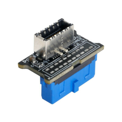 USB 3.0 20Pin Header Female to USB 3.1 Front Panel Socket Key-A Type-E Adapter