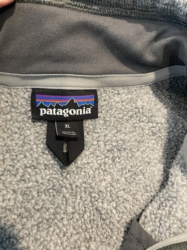 Suéter Patagonia Para Hombres Gris Mejor Media Cremallera Pullover XL *Logo* - Imagen 6 de 7