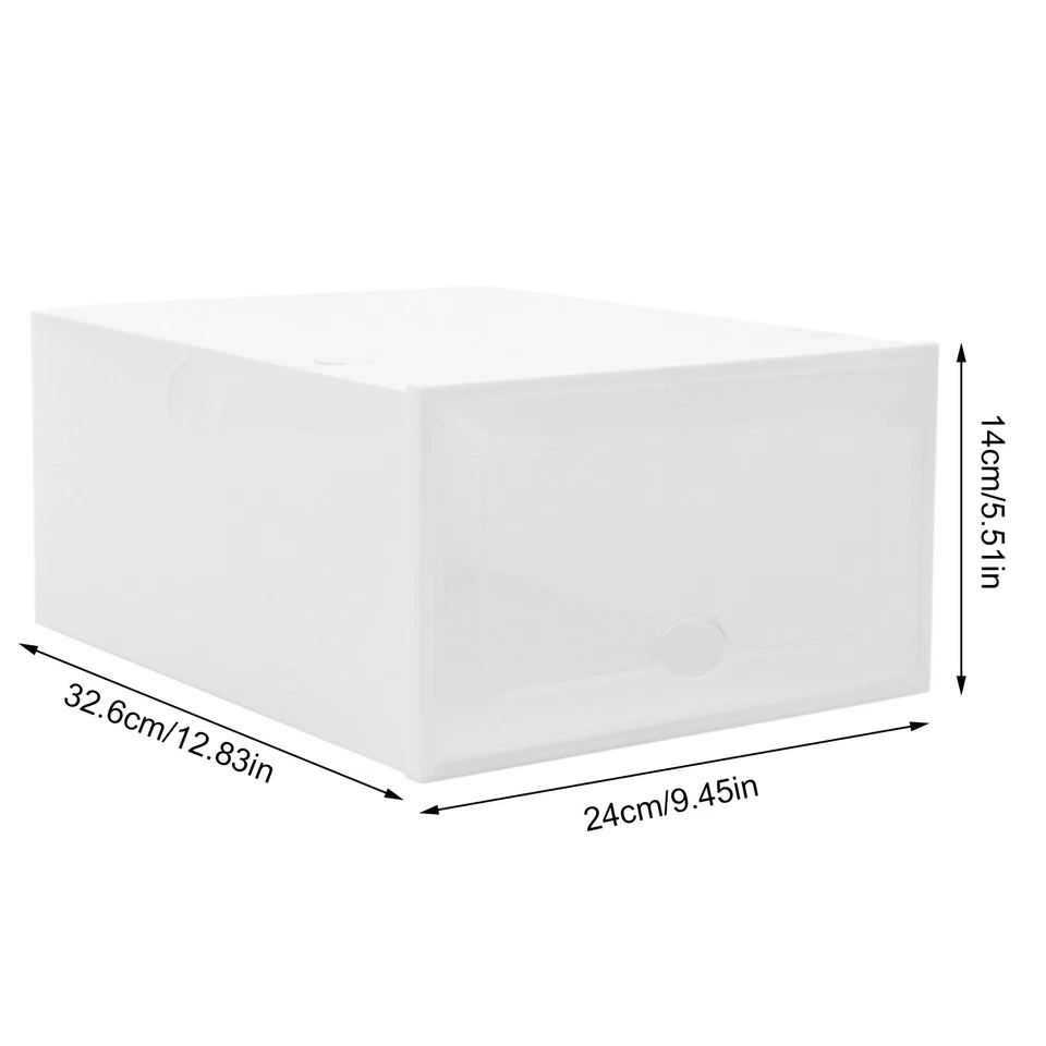 20Pcs Sneaker Display Case Organizer Stackable Shoe Storage Box Durable Plastic - Image 3 of 4