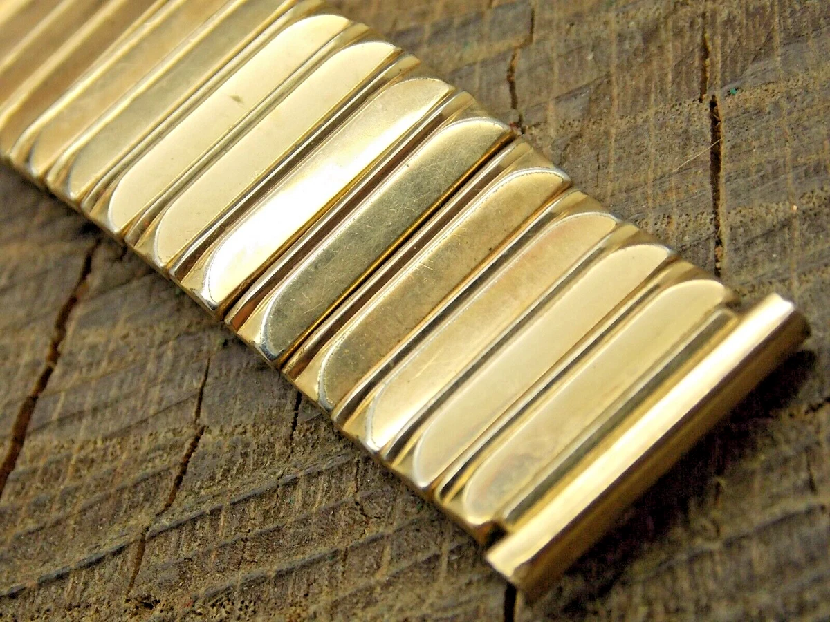 Vintage Gemex Watch Band Gold Filled Expansion Pre Owned Bracelet