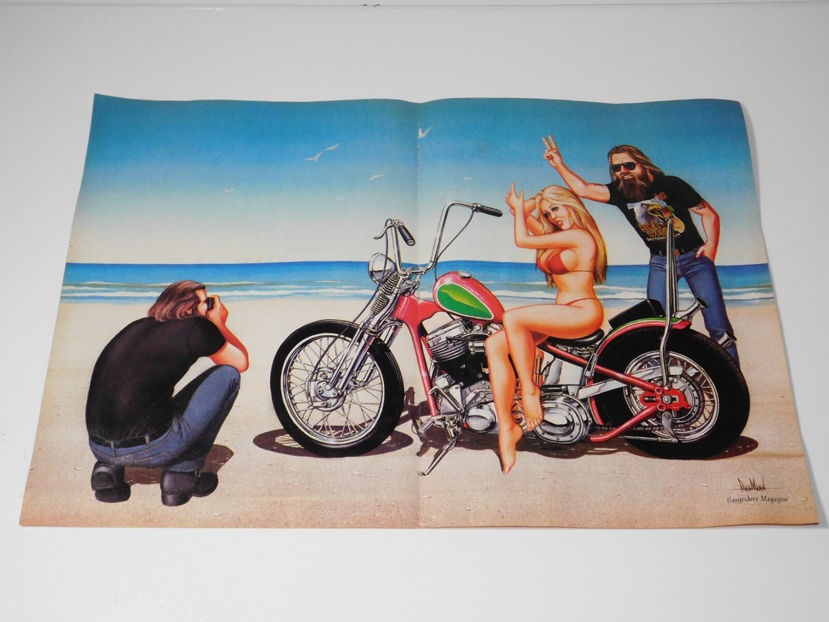 Vintage Easyriders Magazine David Mann Centerfold only | eBay