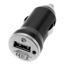 Mini USB Car Charger Adapter - Black