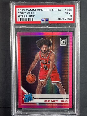 2019 Donruss Optic Hyper Pink Prizm #180 Coby White Bulls RC