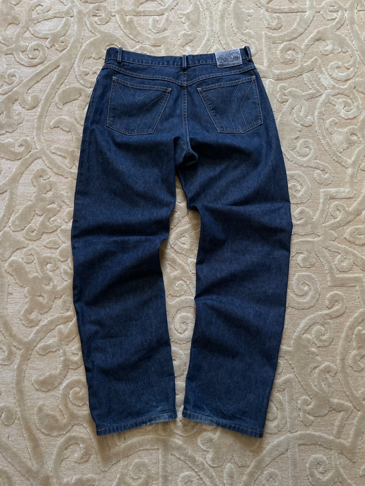 Jeans YSL Yves Saint Laurent grande logo vintage anni 90 denim 32