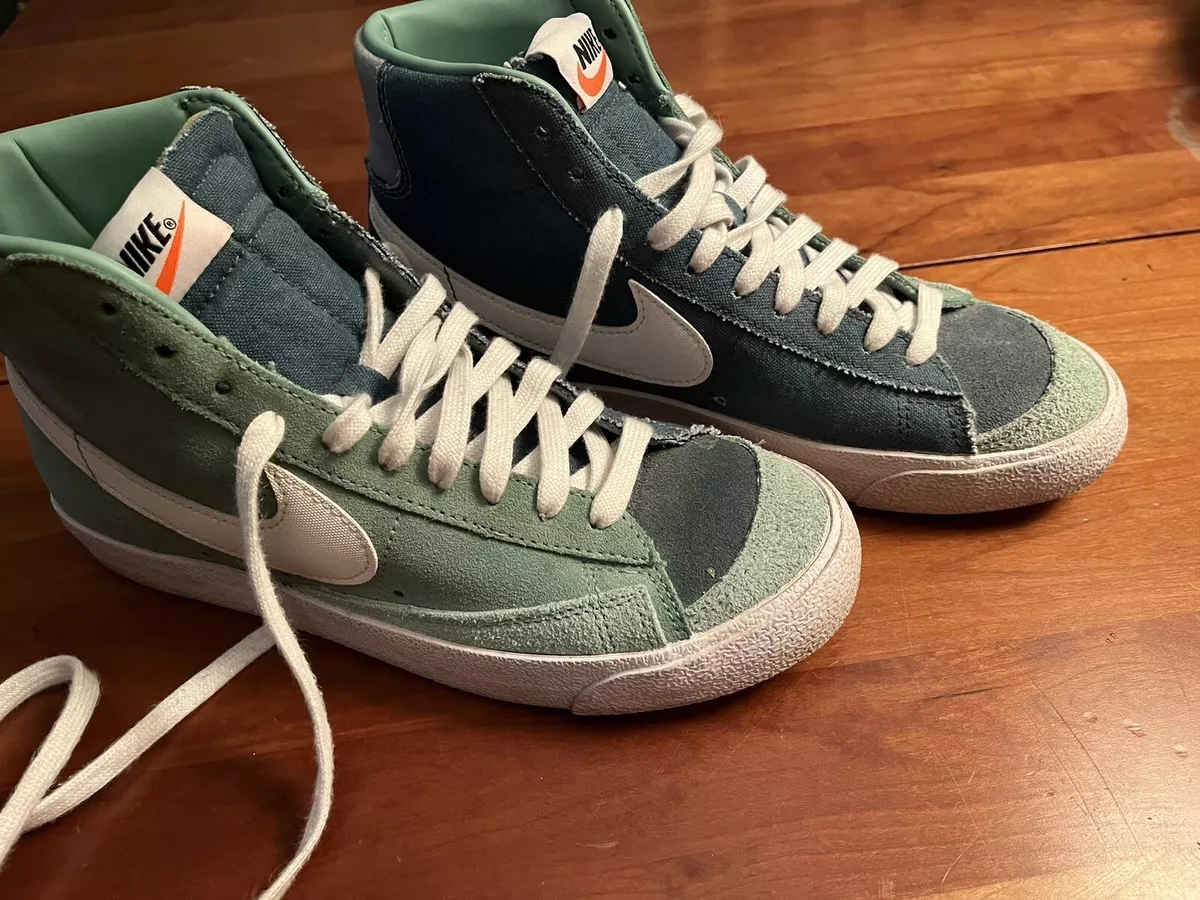 Size 7 nike blazer 77 mid vintage suede mix classic JADE GREEN - Sneakers