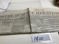 CIVIL WAR SCHOOL IOWA PREJUDICE COPPERHEAD NEWSPAPER & RECRUITS ADS #1810