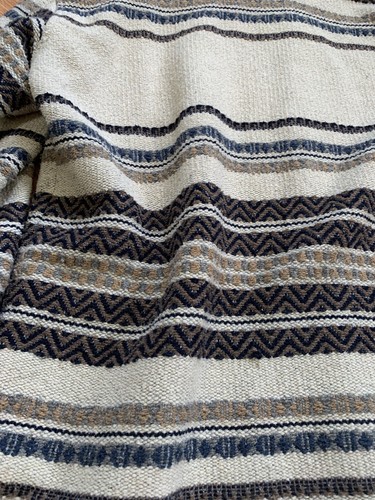 Michael Hoban Mens Jacket Large Acrylic Beige Tribal Button Front Acry Poly Wool - Picture 6 of 8
