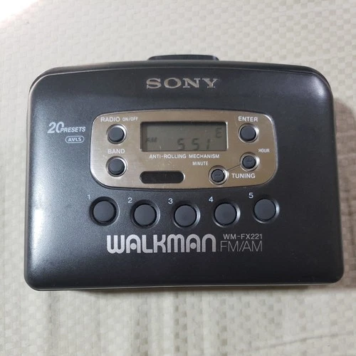 Sony Walkman WM-FX221 AM/FM Radio Cassette Tape Player Vintage For Parts