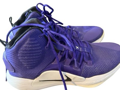 Nike Hyperdunk X TB Shoes Mens Size 10.5 Purple White Basketball Zoom AR0467-500