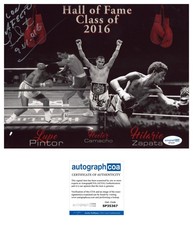 HALL OF FAME BOXER LUPE PINTOR SIGNED AUTOGRAPH PHOTO PIC 8x10 ACOA WBC CHAMP