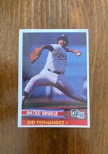1984 Donruss - Rated Rookie Sid Fernandez #44 (RC)
