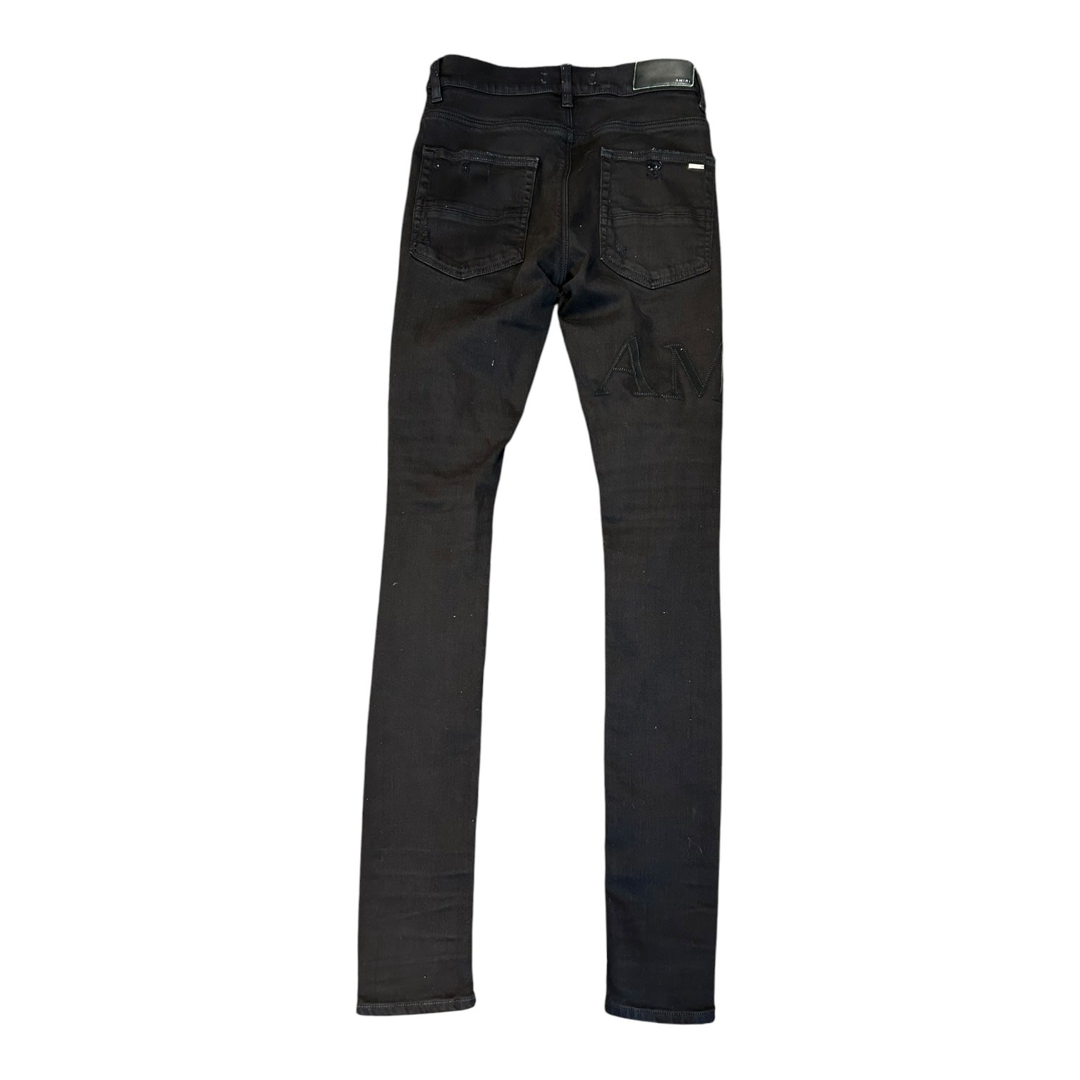 AMIRI スキニーデニム ブラック サイズ29 Size 29 Amiri Black Skinny Jeans Black Leg Patch - Gem