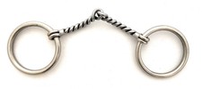 AJ Tack Sweet Iron Loose Ring Twisted Snaffle Bit