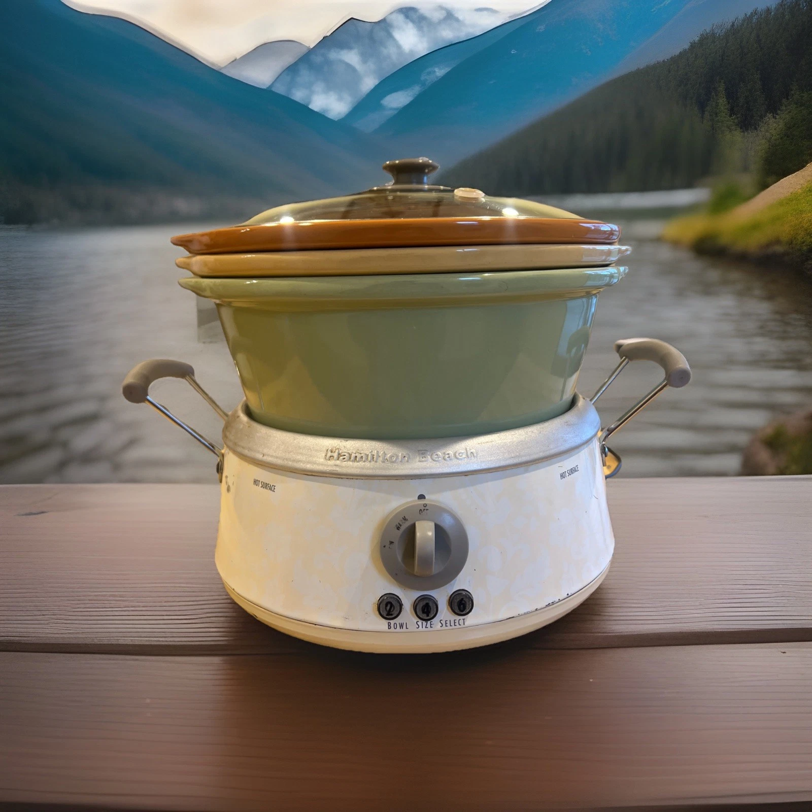 Vintage HAMILTON BEACH #33134 Slow Cooker 3-in-1 Crock Pot / 2, 4 & 6 Qt -Tested