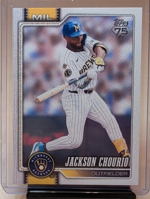 2026 Topps Series 2 Jackson Chourio #448 Canvas Parallel 38/50 MIL Brewers