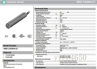 1X Brand new   NBB1.5-8GM40-Z1 PROXIMITY Fast Delivery #bv
