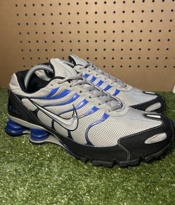 Size 10.5 Vintage Y2K 2007 Nike Shox Turbo Silver Blue Black 318161-009