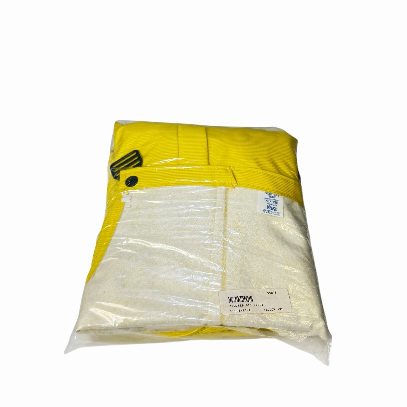 Neese Size XL Yellow Protective Rainwear Trouser Bib 56001-13-1 USA NEW Sealed - second product detail image