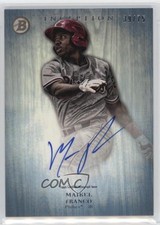2014 Bowman Inception Prospect Auto Blue 39/75 Maikel Franco #PA-MF Auto e6p