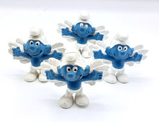 Schlumpf -20071 Fliegender -Smurf Bullyland Puffi  Peyo auf Flügel Version B