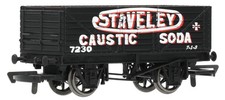 R6811 Hornby OO Gauge 7 Plank Wagon 'Staveley' 7230 (Pre-Owned)
