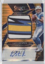 2019 Panini Select FOTL Neon Orange Pulsar Prizm 5/23 Easton Stick Auto yq2