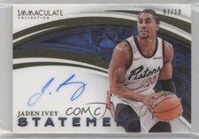 2024 Panini Immaculate Statement Signatures 7/10 Jaden Ivey #STA-JIV Auto 1b7p