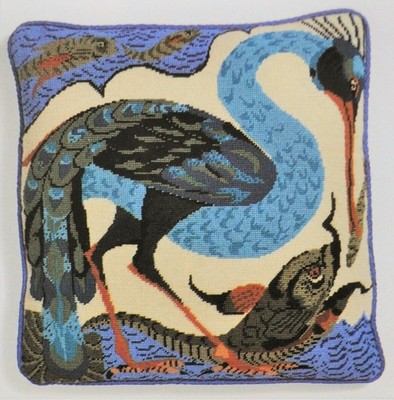 EHRMAN Vogelfang Fisch NEIL McCALLUM Gobelin Nadelspitze Set selten VINTAGE