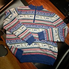 Vineyard Vines Fair Isle Quarter Zip - New