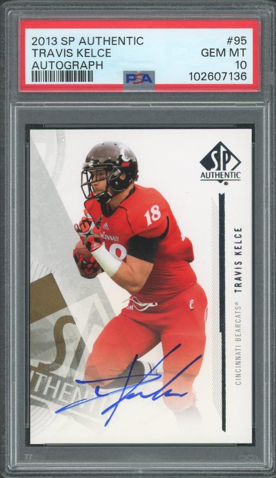 Travis Kelce SP Authentic #95 Autograph