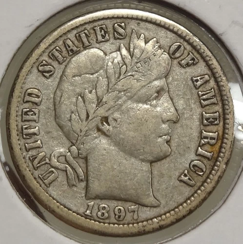 1897-O Barber Dime, Choice Very Fine,  Very Scarce     1103-11