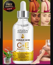 Vitamin C E Facial Serum Skin Brightening Dark Spots Eraser, 30ml USA Stock 