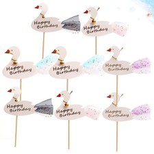 8 Pcs Decorazioni Torta Compleanno Decorazione Topper Feste Di Raccolte Torte