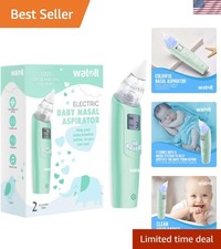 Automatic Baby Nasal Aspirator - Eco-Friendly with Reusable Tips  Music Comfort