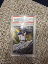 2023 Topps Chrome Black Autographs Ronald Acuña Jr. Gold  Diamond Refractor /50 