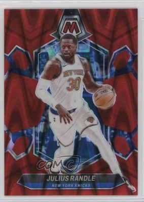 2023-24 Panini Mosaic Red Seismic Prizm 79/299 Julius Randle #61 4f5