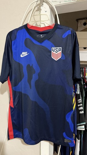 Nike USA National Team Soccer Jersey Blue Red Size S USA Soccer Team Jersey
