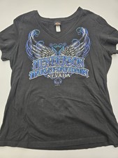 Harley-Davidson Women's T-Shirt XL Black Henderson Nevada Licensed RK...