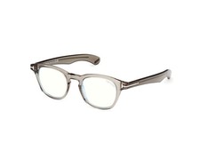 Tom Ford Eyeglasses FT5976-B 093 47mm Shiny Light Green / Blue filter Lens