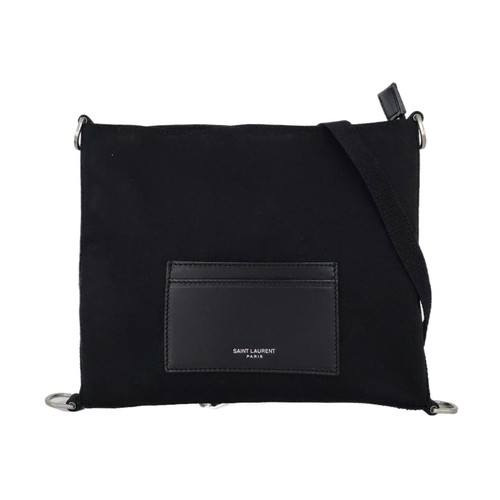 【Authentic】 Yves Saint Laurent Black Cloth Handbags (DDP)