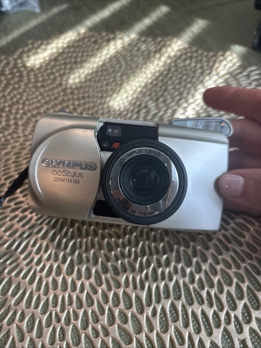 Gold Olympus Infinity Stylus mju Zoom 115 DLX Point & Shoot