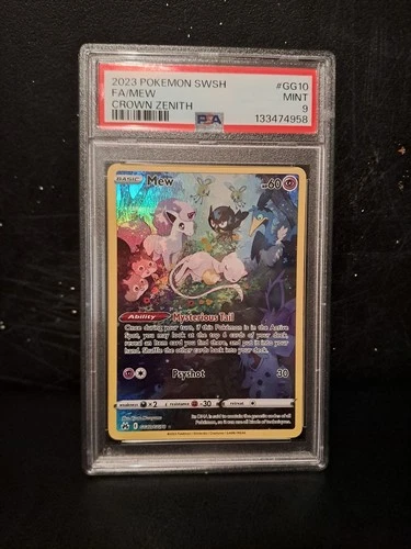 Mew Crown Zenith: Galarian Gallery GG10/GG70 Illustration Rare PSA 9