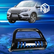 For 16-17 Honda Pilot Ridgeline 3 Black Bull Bar Push Front Bumper Grille Guard