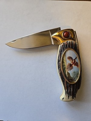 Franklin Mint B11ZY05 Outdoorsman Ring-Neck Pheasant Collector Knife