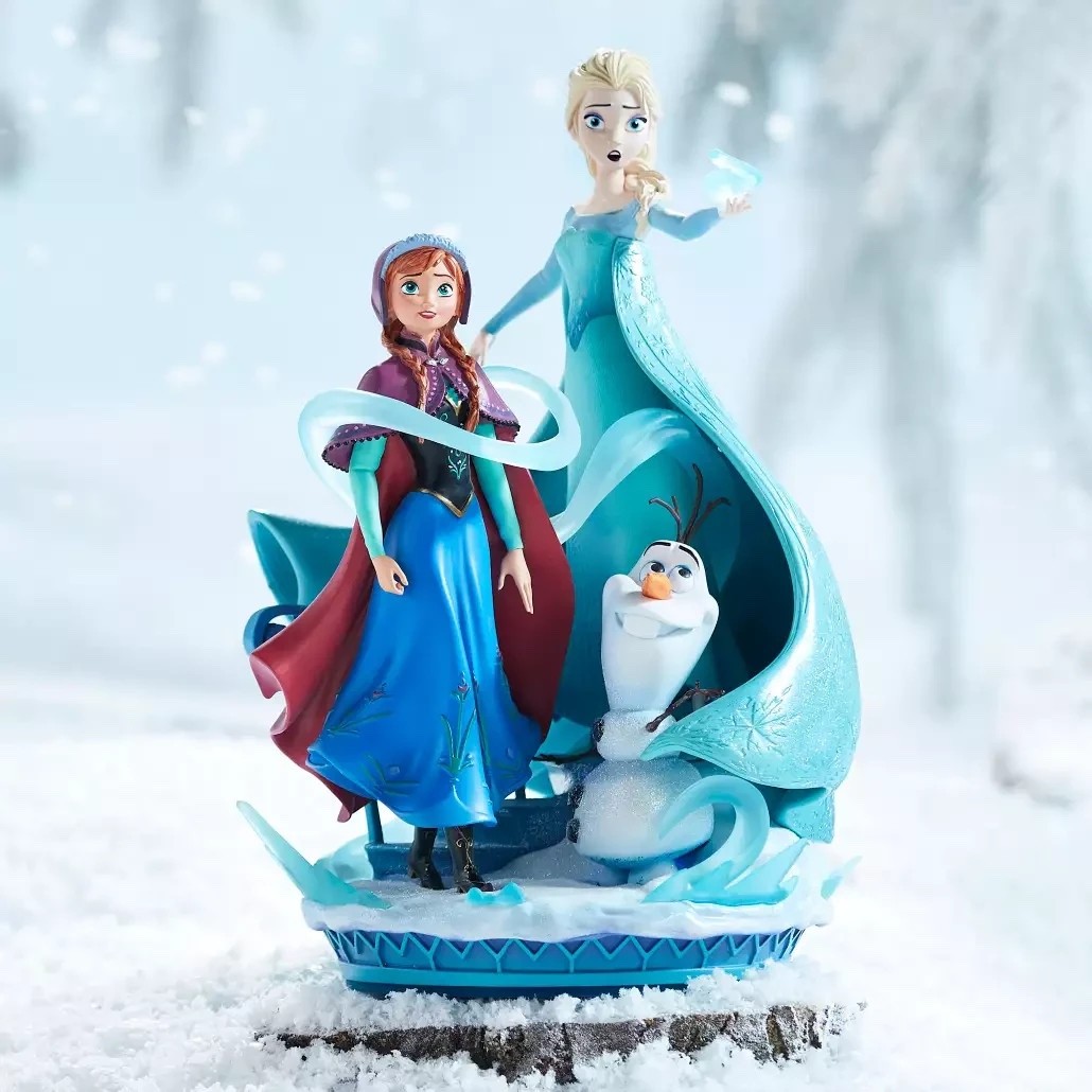 2023 Disney Parks Frozen Anna Elsa Olaf 10th Anniversary Figure Statue - NEW
