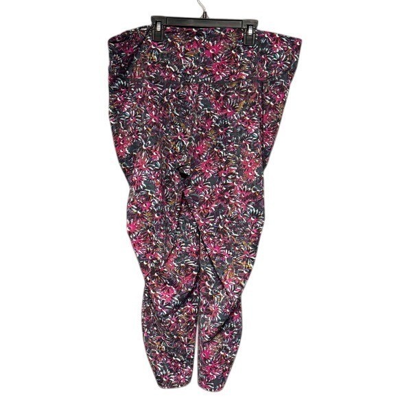 Lululemon Base Pace High Rise Electric Floral Size 20 Yoga Leggings