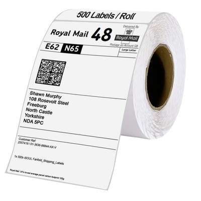 4X6'' 100X150 MM DIREKTE THERMISCHE ETIKETTEN 250/ROLLE ZEBRA CITIZEN RM EVRI 6X4 BILLIGSTE