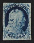 CKStamps: US Stamps Collection Scott#9 1c Franklin Used CV$95