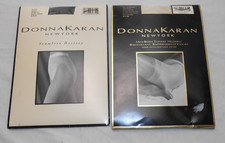 PAIR Donna Karan New York DK Palomino Black 252 C11 Pantyhose Small Petite NEW