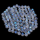 Natural Rainbow Moonstone Round Cabochon Gemstone Lot 20 Ct 6X6X3mm AL-12